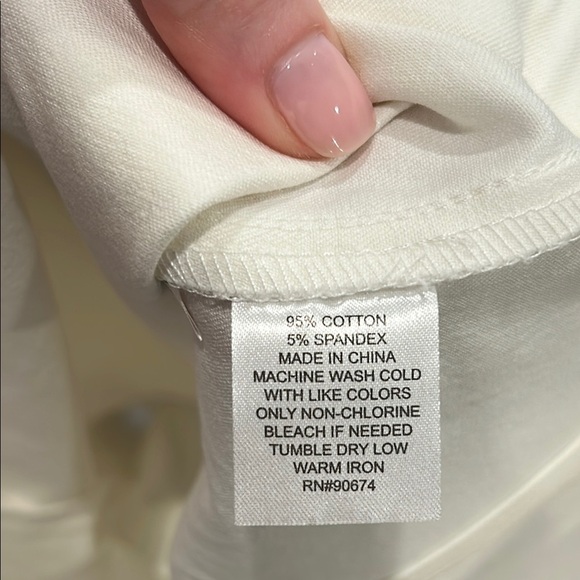 Boston Proper Women’s Cream Tailored Shorts Zip On Side Neutral Basic Size 4 - Picture 7 of 7